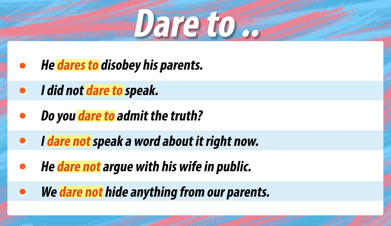Dare in English as an Ordinary Verb and an Auxiliary Verb